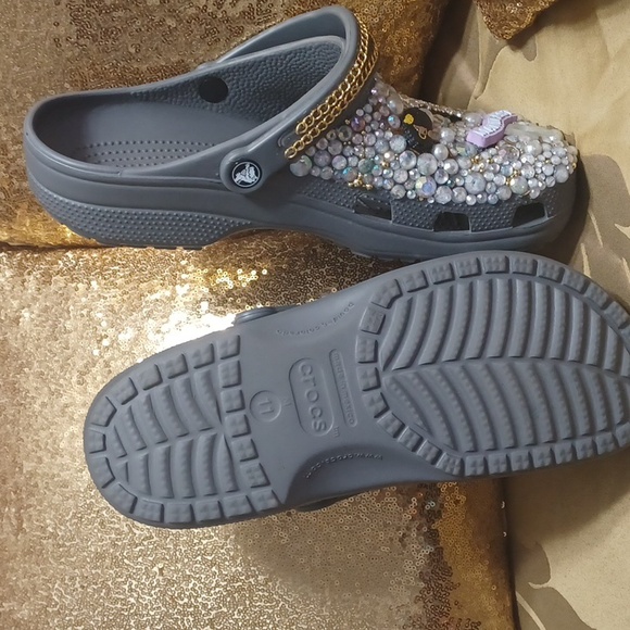 Bedazzled Crocs size 11 - Picture 3 of 4
